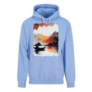 Japanese Ninh Binh Town Unisex Surf Hoodie