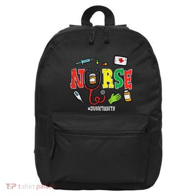 Juneteenth Nurse Black Freedom Day 1865 Scrub Top 16 in Basic Backpack