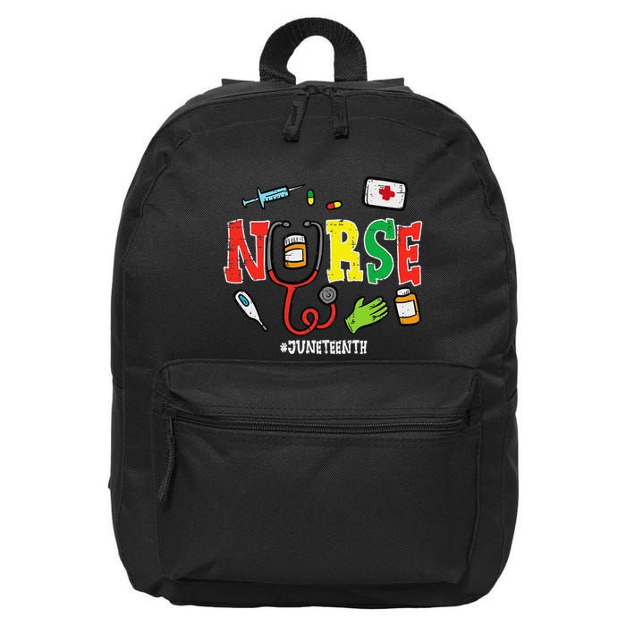 Juneteenth Nurse Black Freedom Day 1865 Scrub Top 16 in Basic Backpack