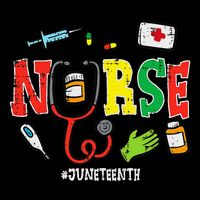 Juneteenth Nurse Black Freedom Day 1865 Scrub Top 16 in Basic Backpack