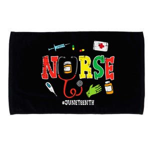 Juneteenth Nurse Black Freedom Day 1865 Scrub Top Microfiber Hand Towel