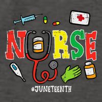 Juneteenth Nurse Black Freedom Day 1865 Scrub Top Vector Backpack