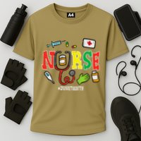 Juneteenth Nurse Black Freedom Day 1865 Scrub Top Cooling Performance Crew T-Shirt