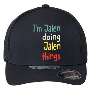 Jalen Name Cute Personalized Gift Flexfit Unipanel Trucker Cap