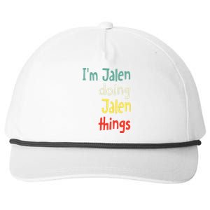 Jalen Name Cute Personalized Gift Snapback Five-Panel Rope Hat