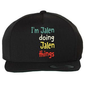 Jalen Name Cute Personalized Gift Wool Snapback Cap