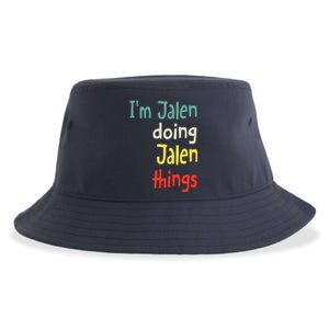 Jalen Name Cute Personalized Gift Sustainable Bucket Hat