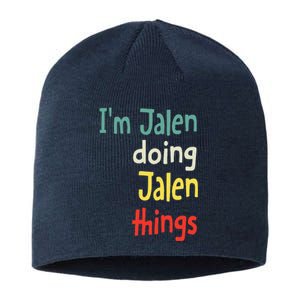 Jalen Name Cute Personalized Gift Sustainable Beanie