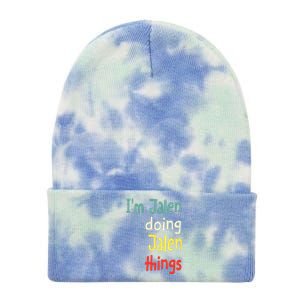 Jalen Name Cute Personalized Gift Tie Dye 12in Knit Beanie