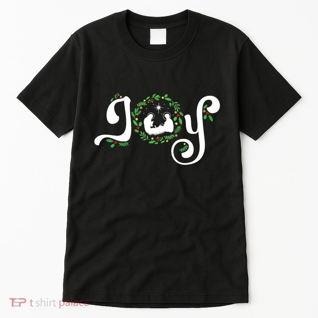 Joy Nativity Christmas Jesus Manger Christian Christmas Tall T-Shirt