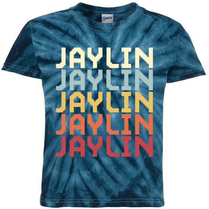 Jaylin Name First Name Jaylin Personalized Name Customized Kids Tie-Dye T-Shirt