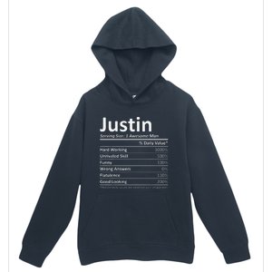 JUSTIN Nutrition Funny Birthday Personalized Name Gift Urban Pullover Hoodie