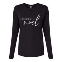 Joyeux Noel French Merry Christmas Trendy Happy Holidays Womens Cotton Relaxed Long Sleeve T-Shirt