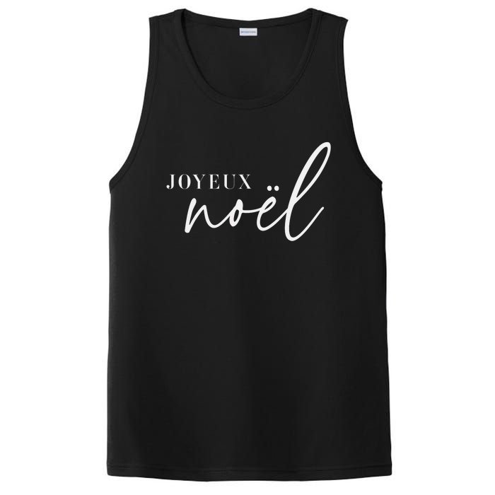 Joyeux Noel French Merry Christmas Trendy Happy Holidays PosiCharge Competitor Tank