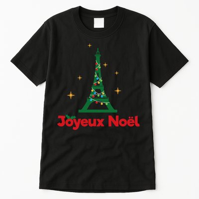 Joyeux Noel French Merry Christmas Tall T-Shirt