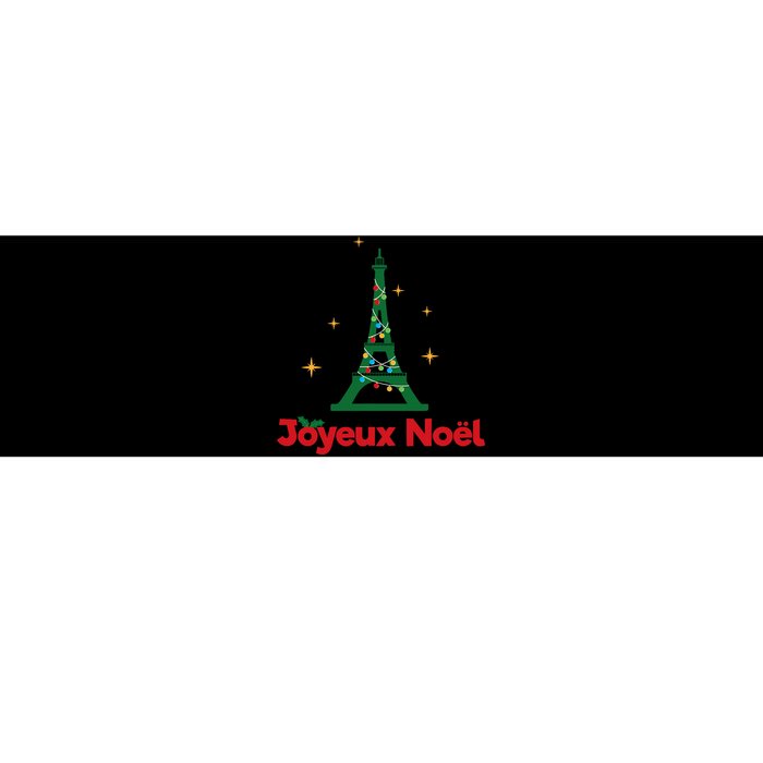 Joyeux Noel French Merry Christmas Bumper Sticker