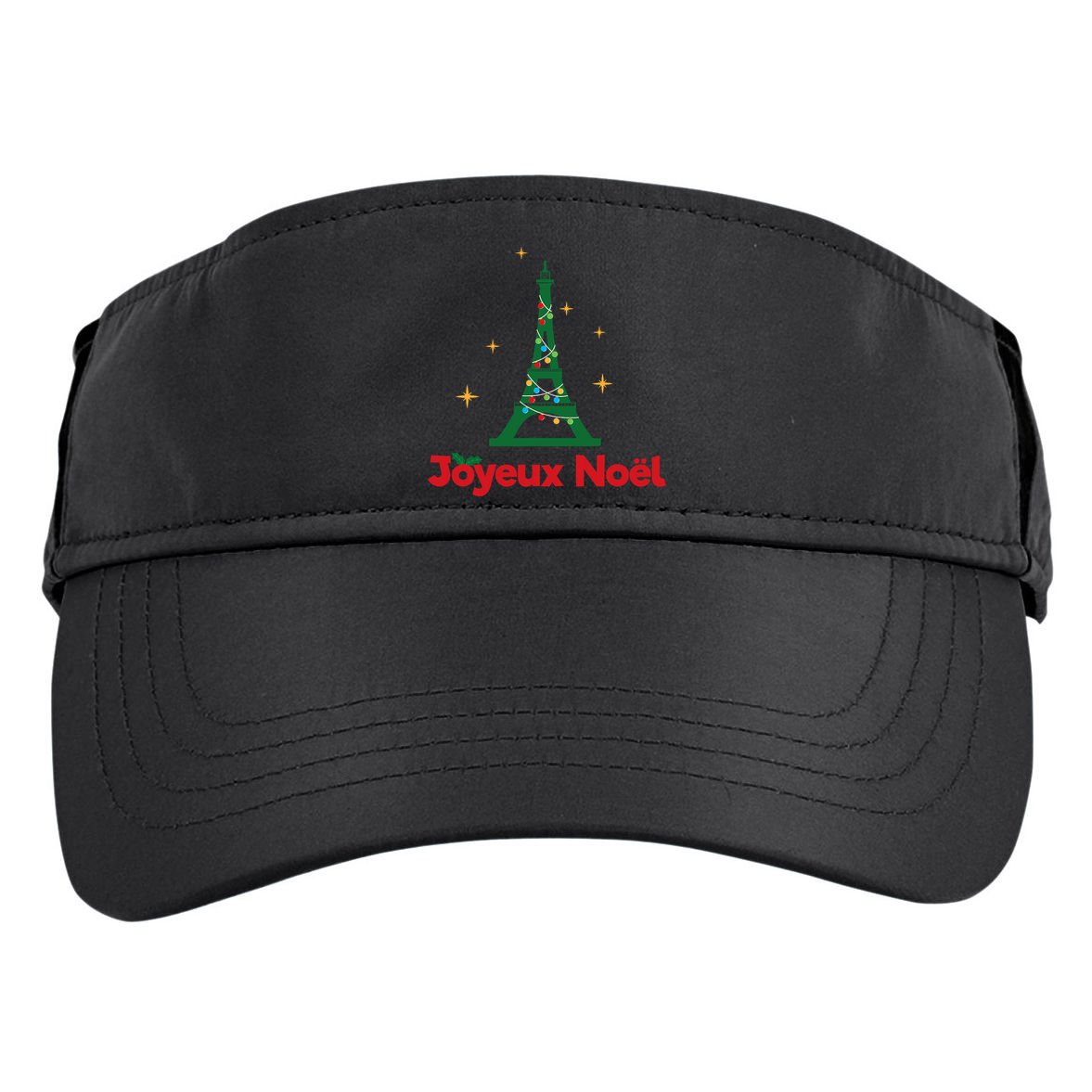Joyeux Noel French Merry Christmas Adult Drive Performance Visor