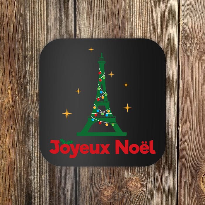 Joyeux Noel French Merry Christmas Coaster