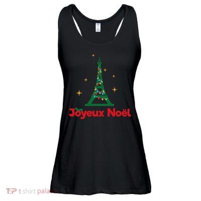 Joyeux Noel French Merry Christmas Ladies Essential Flowy Tank