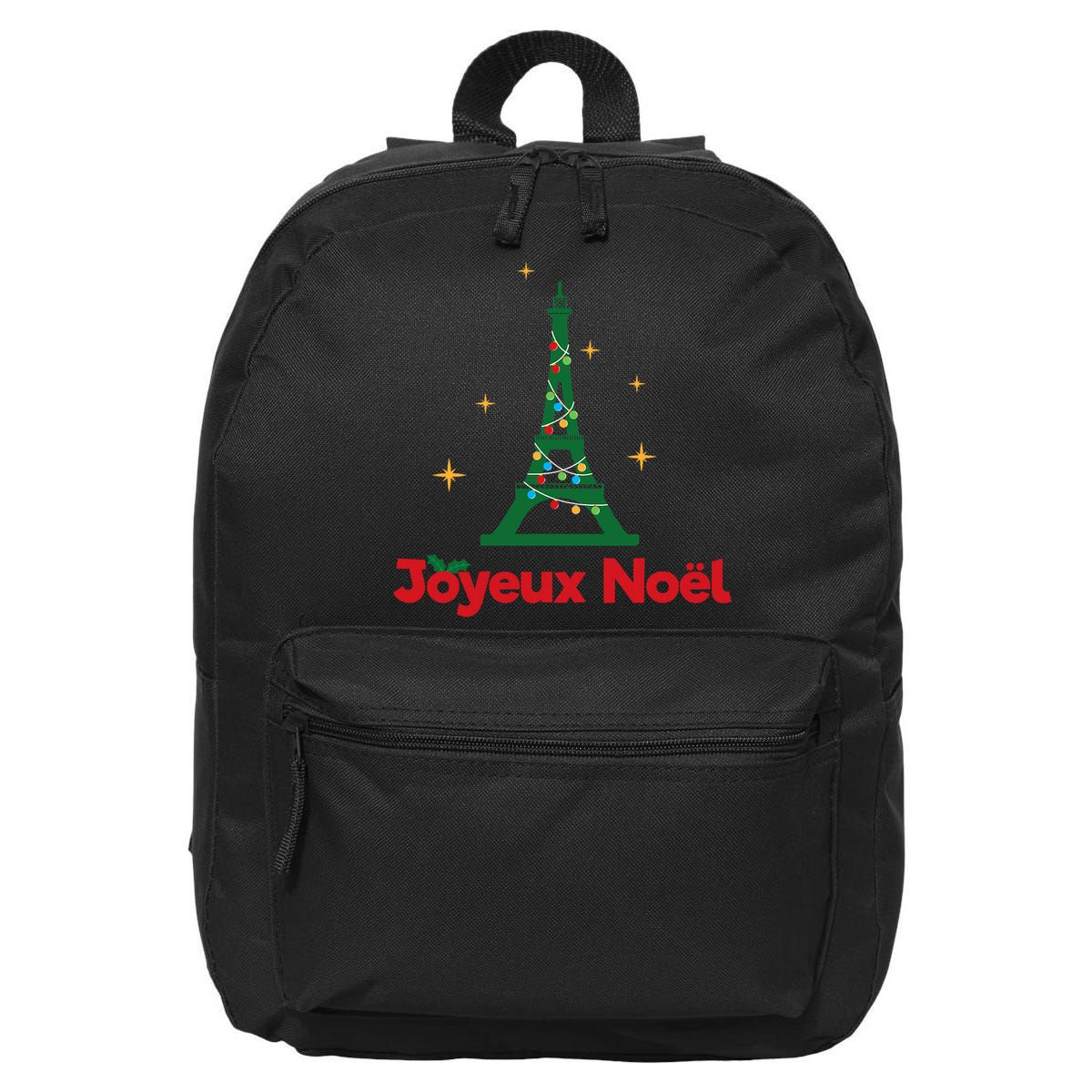 Joyeux Noel French Merry Christmas 16 in Basic Backpack