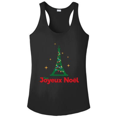 Joyeux Noel French Merry Christmas Ladies PosiCharge Competitor Racerback Tank