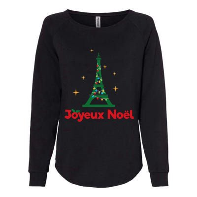 Joyeux Noel French Merry Christmas Womens California Wash Sweatshirt