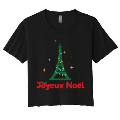 Joyeux Noel French Merry Christmas Crop Top