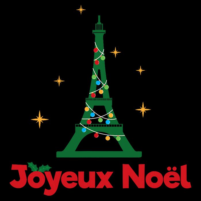 Joyeux Noel French Merry Christmas Womens T-Shirt