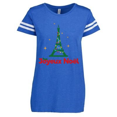 Joyeux Noel French Merry Christmas Enza Ladies Jersey Football T-Shirt