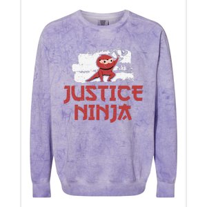 Justice Ninja Funny Legal Services A Future Victim Advocate Colorblast Crewneck Sweatshirt