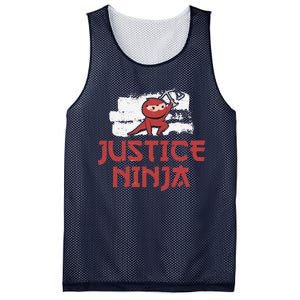 Justice Ninja Funny Legal Services A Future Victim Advocate Mesh Reversible Basketball Jersey Tank