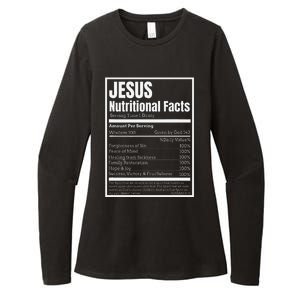 Jesus Nutritional Facts Perfect Idea Womens CVC Long Sleeve Shirt