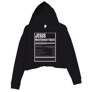 Jesus Nutritional Facts Perfect Idea Crop Fleece Hoodie