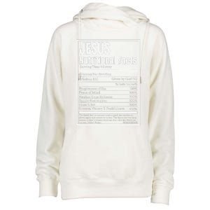 Jesus Nutritional Facts Perfect Idea Womens Funnel Neck Pullover Hood