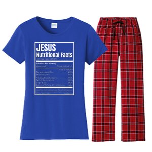 Jesus Nutritional Facts Perfect Idea Women's Flannel Pajama Set