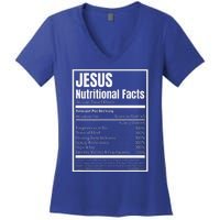 Jesus Nutritional Facts Perfect Idea Women's V-Neck T-Shirt