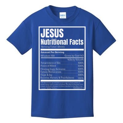 Jesus Nutritional Facts Perfect Idea Kids T-Shirt