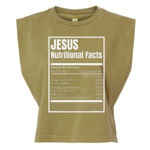 Jesus Nutritional Facts Perfect Idea Garment-Dyed Women's Muscle Tee