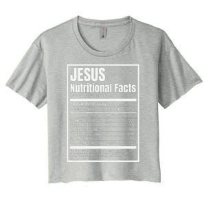 Jesus Nutritional Facts Perfect Idea Women's Crop Top Tee