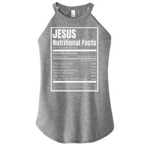 Jesus Nutritional Facts Perfect Idea Women's Perfect Tri Rocker Tank