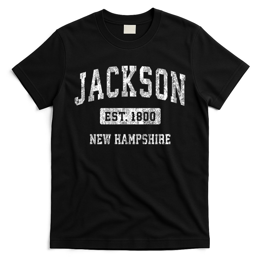 Jackson New Hampshire Nh Vintage Sports Established T-Shirt
