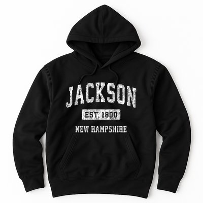 Jackson New Hampshire Nh Vintage Sports Established Hoodie