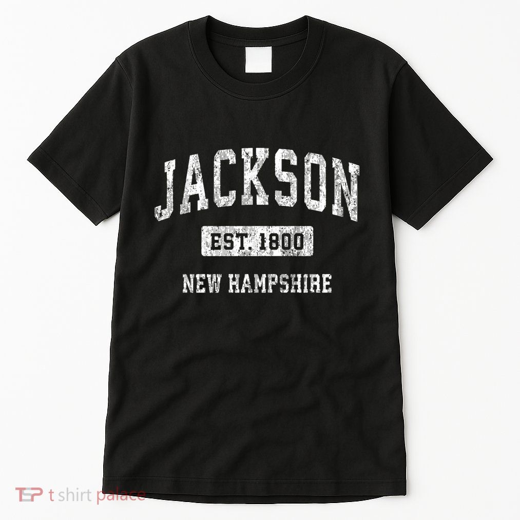 Jackson New Hampshire Nh Vintage Sports Established Tall T-Shirt