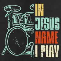 Jesus Name I Play Drums God Drumming Music Christian Drummer Adult Drive Performance Visor