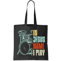 Jesus Name I Play Drums God Drumming Music Christian Drummer Bag