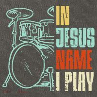 Jesus Name I Play Drums God Drumming Music Christian Drummer Cotton Canvas Backpack