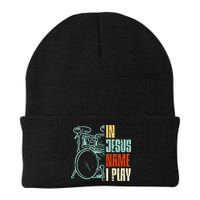 Jesus Name I Play Drums God Drumming Music Christian Drummer Beanie
