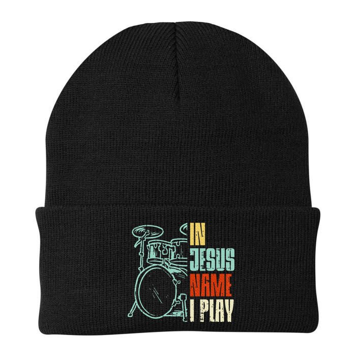 Jesus Name I Play Drums God Drumming Music Christian Drummer Beanie