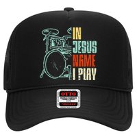Jesus Name I Play Drums God Drumming Music Christian Drummer Hat
