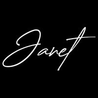 Janet Name In Script Lettering 7-Panel Snapback Hat